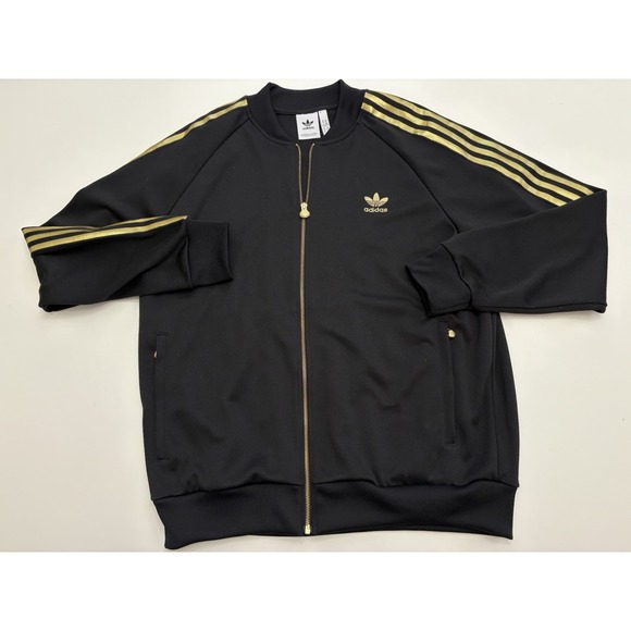 Adidas Superstar Men's XL 50th Anniversary Track Suit Black & Gold SS/2020 - Picture 2 of 9